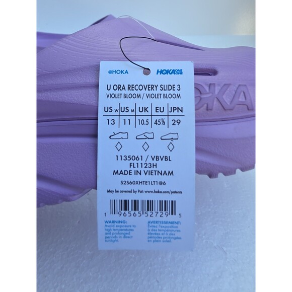 New SLIDES SLIPPERS HOKA Ora Recovery Slide 3 Unisex TIME Shoes Men's Size 11 - Picture 9 of 9